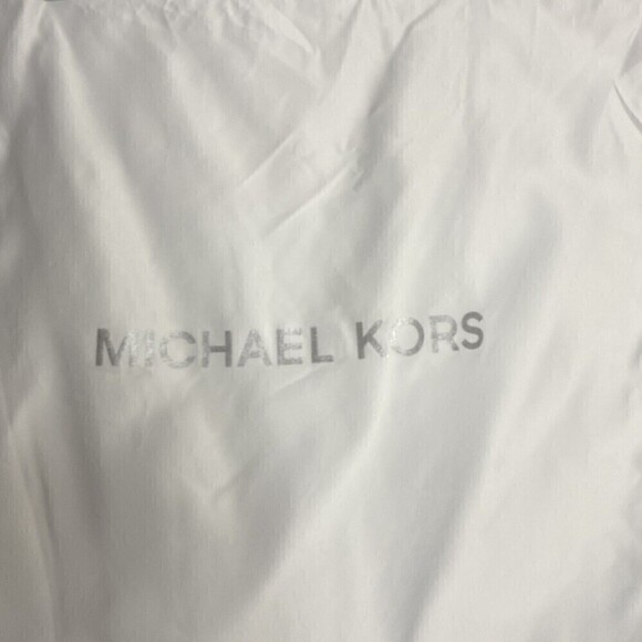 Michael Kors LOGO Dustbag Dust Bag for Small Bag Purse 18" x 18" White Silver - Picture 5 of 5